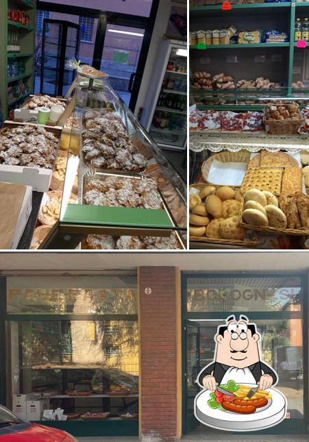La cibo e esterno del ristorante