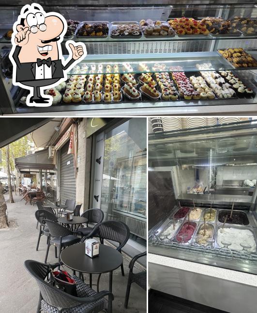 Gli interni di Pasticceria Sottile