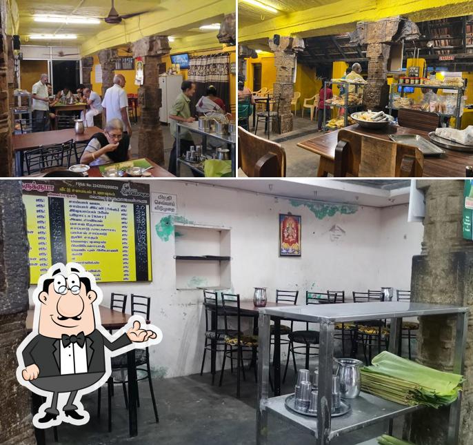 The interior of HOTEL GURUKRUPA