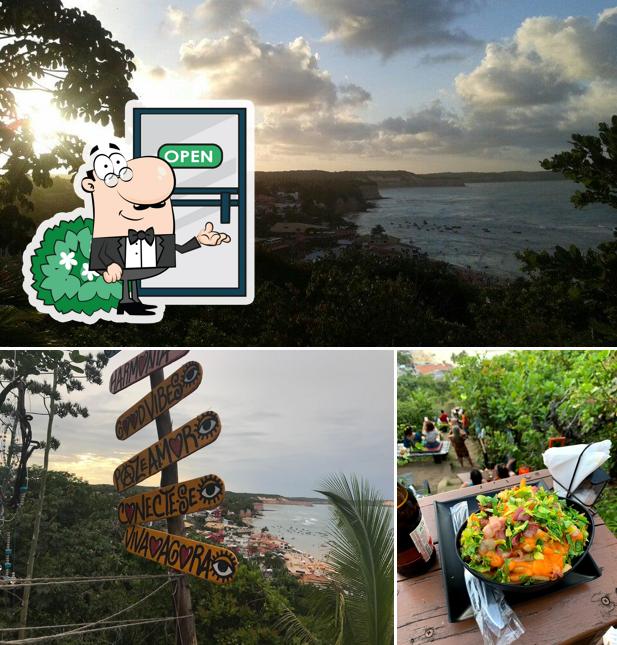 O exterior do Mirante Sunset Bar