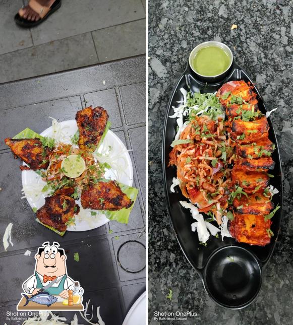 Grilled salmon at Hotel Swad Madhur