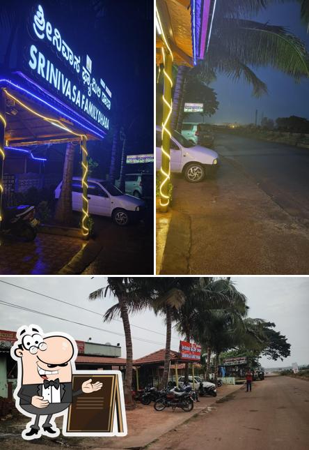 Enjoy the view at the outside area of Srinivasa Dabha