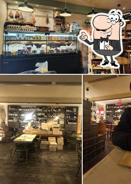 Gli interni di Osteria Alimentari da nonno Alberico
