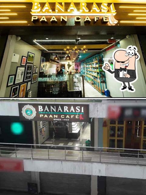 The interior of Banarasi Paan Cafe