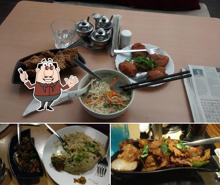 Food at Chopstyx Restaurant