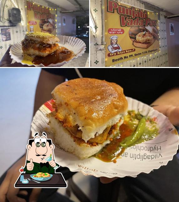 Food at Punjabi Vada Pav