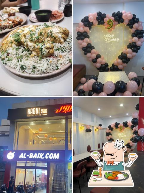 Take a look at the picture displaying food and interior at Al baik Restaurant