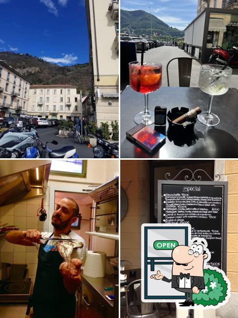 La foto della esterno e interni di 100 Lire Como