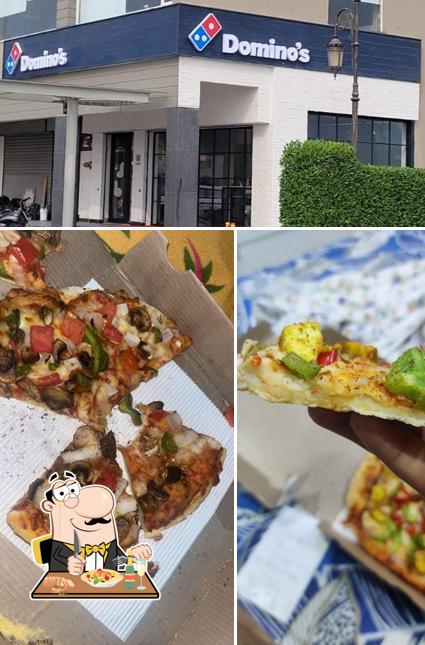 Take a look at the image showing food and exterior at Domino's Pizza Aero Arcade, Mohali