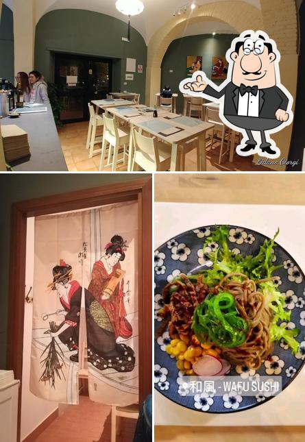 Gli interni di Wafu Sushi