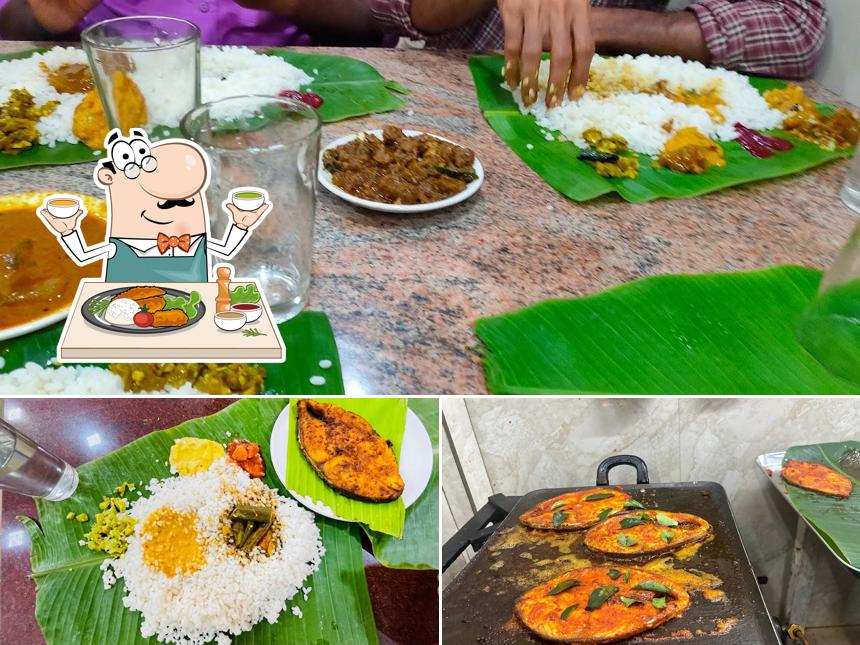 Food at Sree Narayana Hotel