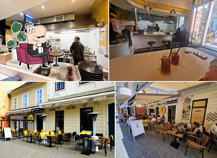 Gli interni di Curry Bowl