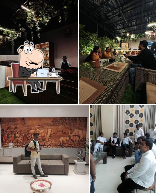 The interior of Anvita Veg Restaurant