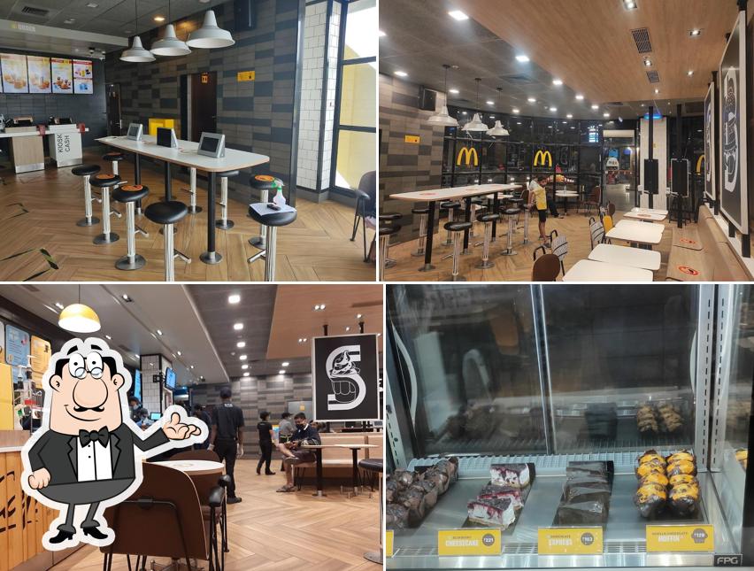 The interior of McDonald's