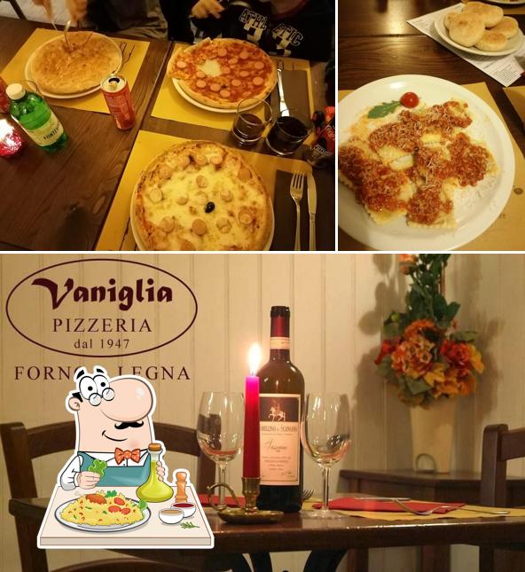 La cibo e vino del ristorante