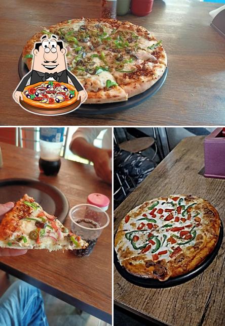 Get pizza at Spicy Pizza Corner,