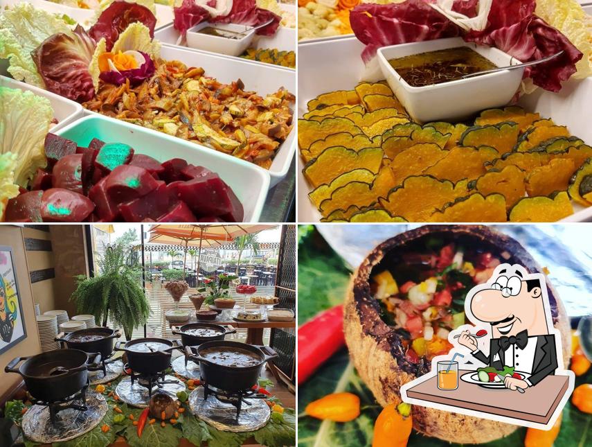 Comida em Deck buffet