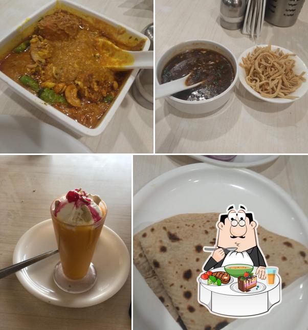 Hot and sour soup at Majesty Veg Restaurant