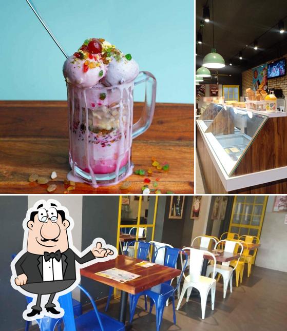 The interior of Ice Cream Paradise