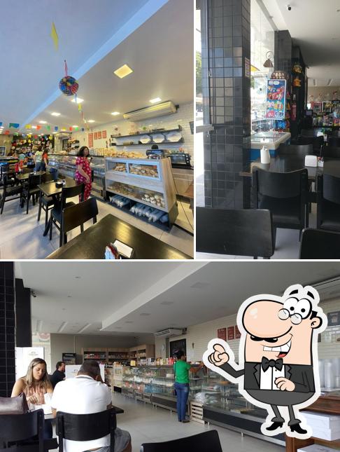 O interior do Nossa Confeitaria