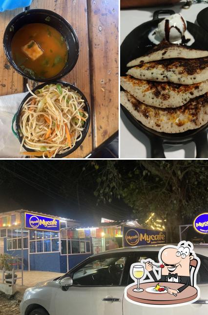 Among different things one can find food and exterior at my cafe dhoolkot