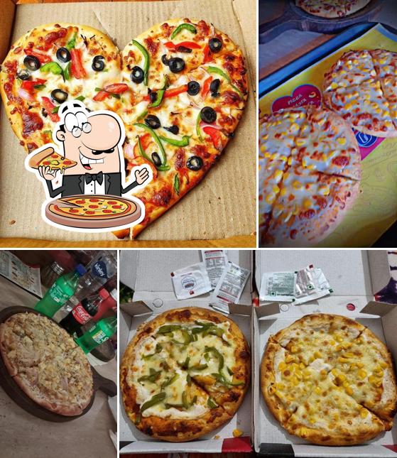 Pick various kinds of pizza