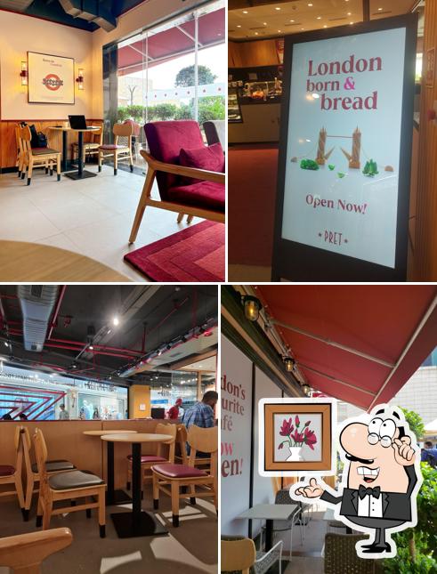The interior of Pret A Manger