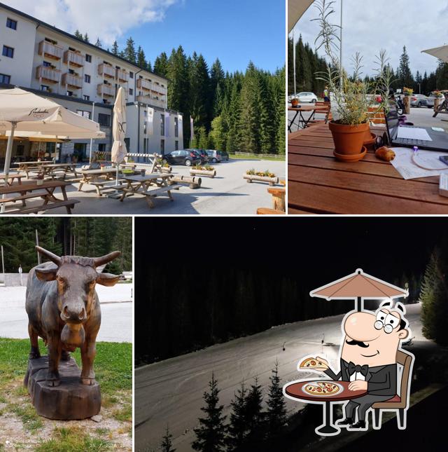 Goditi la vista dall'area esterna di Hotel Pokljuka