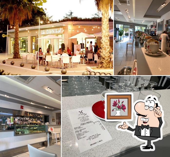 Dai un'occhiata agli interni di Le Dune Café