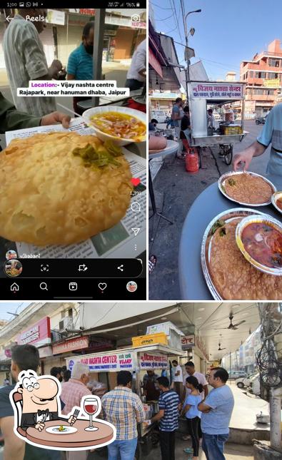 This is the image depicting food and exterior at New Vijay nashta center best breakfast in jaipur