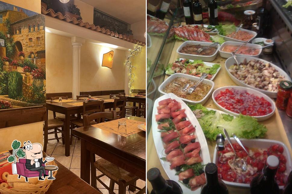 Gli interni di Osteria Pizzeria