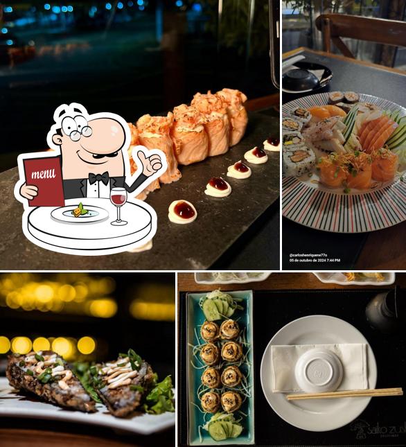 Comida em Saiko Zushi- Restaurante Japonês