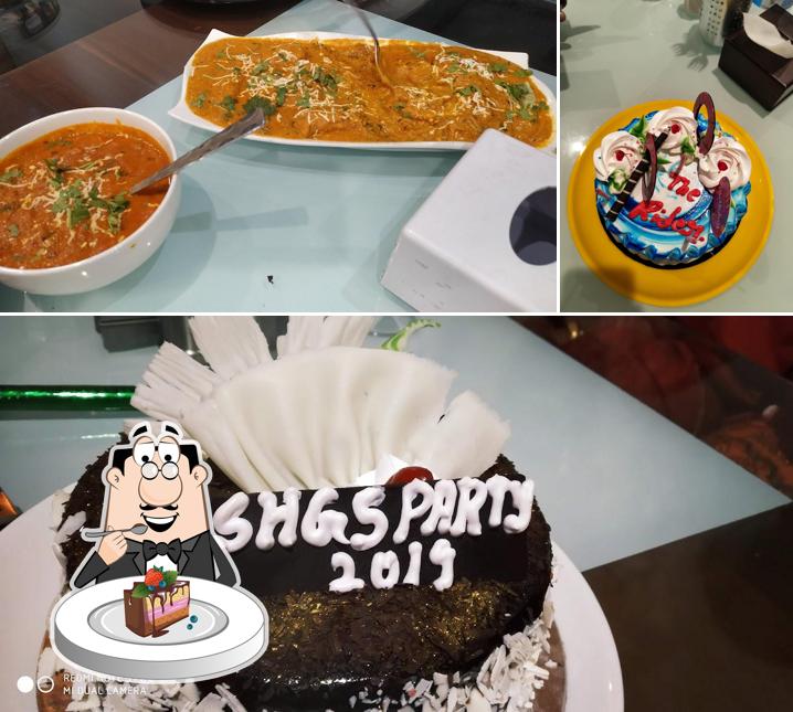 Chocolate cake at Sai Bhagwati veg family restaurant