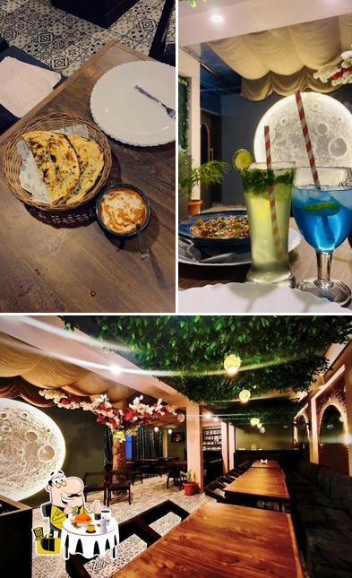 Among different things one can find food and interior at The MoØn Terrace