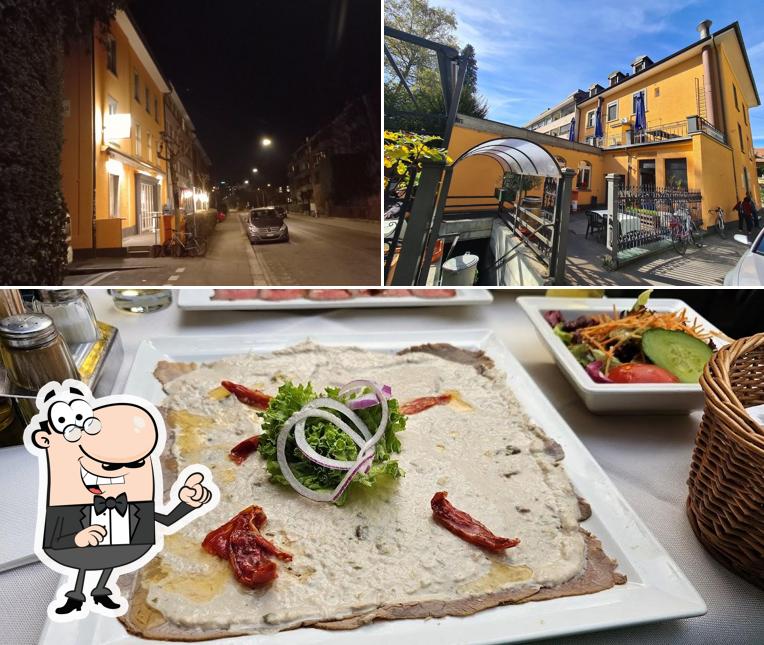 Questa è la foto che raffigura la esterno e cibo di Casa d'Italia