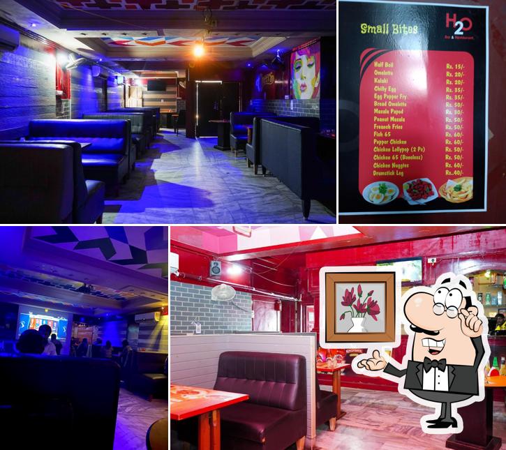 The interior of H2O BAR