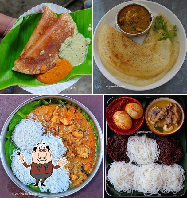 Food at South Indian Madrasi Dosa