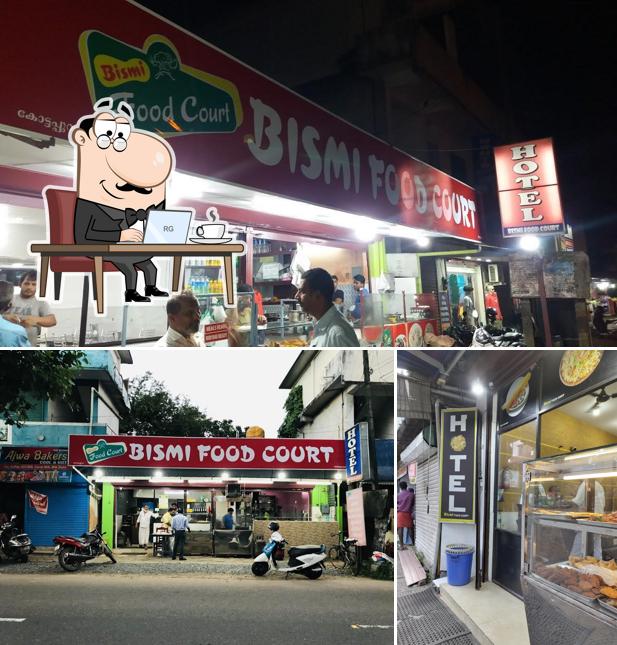 The interior of Bismi Food Court