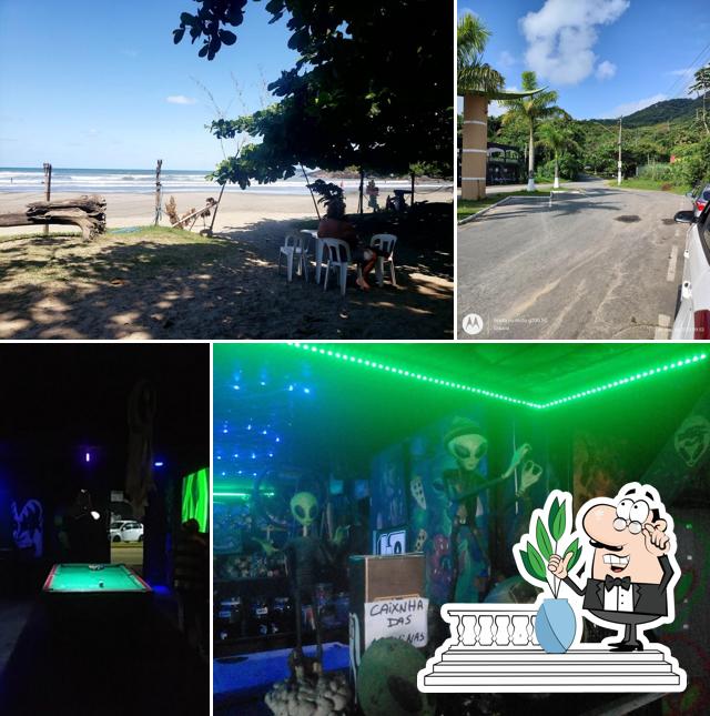 Descubra a área externa do Paraiso dos Ets Rock Bar