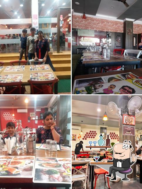 Take a seat at one of the tables at Mr. and Mrs. Idly