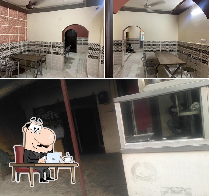 The interior of Highway Veg & Non Veg dhaba