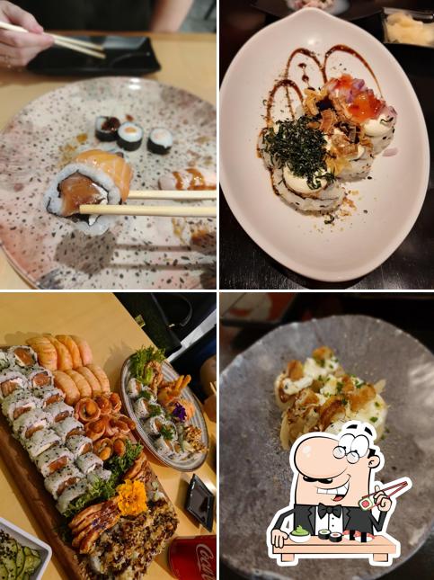 Sushi é um popular cozinha originário do Japão