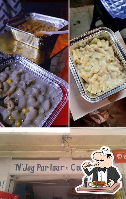 'N' Joy Parlour & Condiments is distinguished by food and exterior