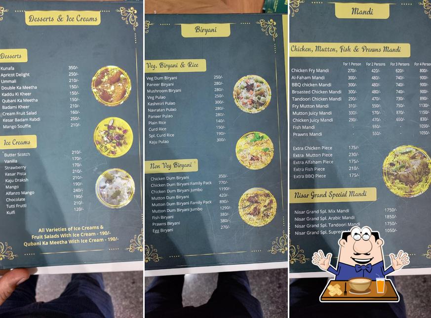 Meals at Nisar Grand Restaurant and Cafe