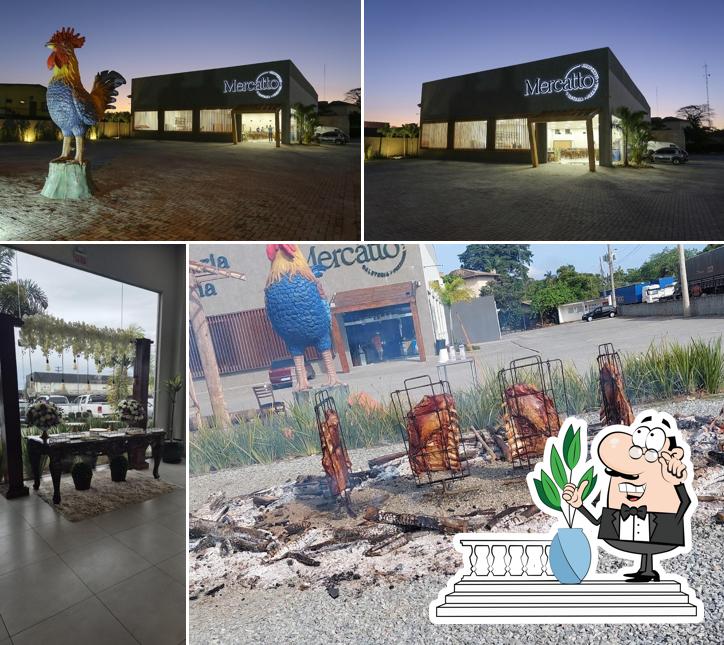 O exterior do MERCATTO CHURRASCARIA E PIZZARIA