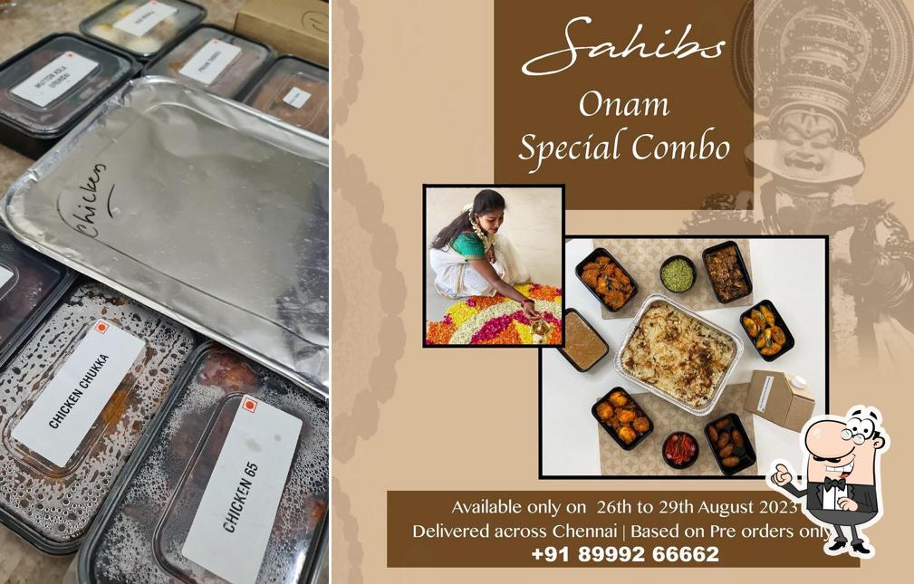 The interior of Sahibs Biryani