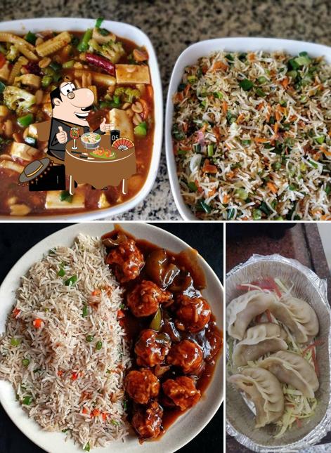 The photo of food and interior at Wong's Chinese
