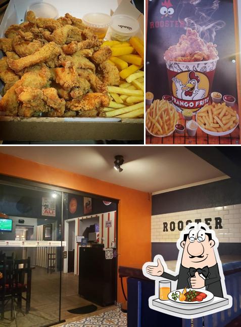 Rooster frango e fritas delivery