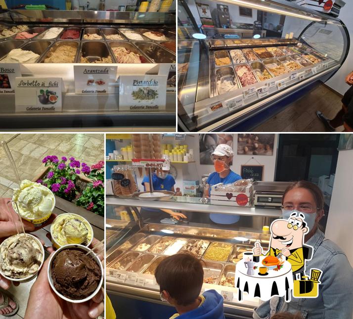 Platti al Gelateria Fancello