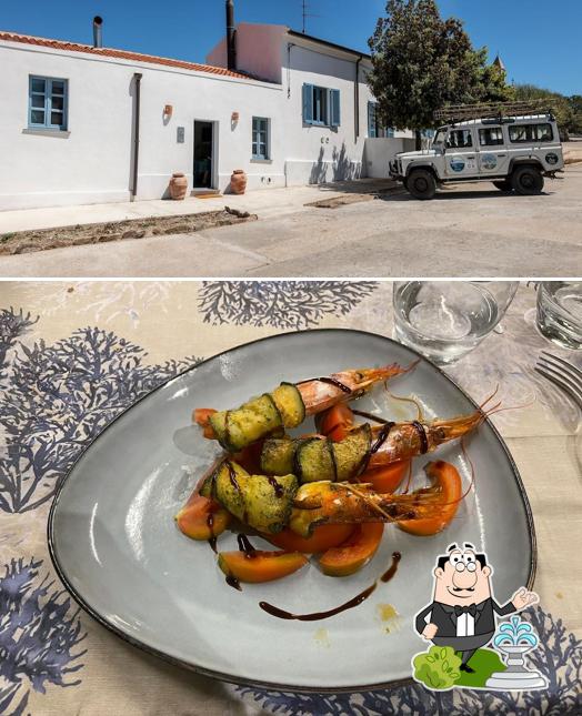 Puoi goderti l'aria fresca dal dehors di La Locanda del Parco Asinara - Ospitalità & Ittiturismo